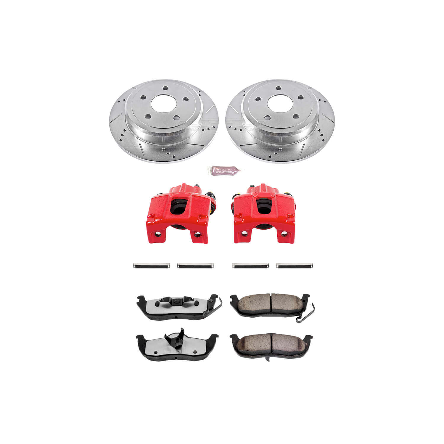 Power Stop KC2445-36 Z36 Extreme Performance Truck And Tow 1-Click Brake Kit With Calipers (Rear) for 2004-2015 INFINITI QX56 product image