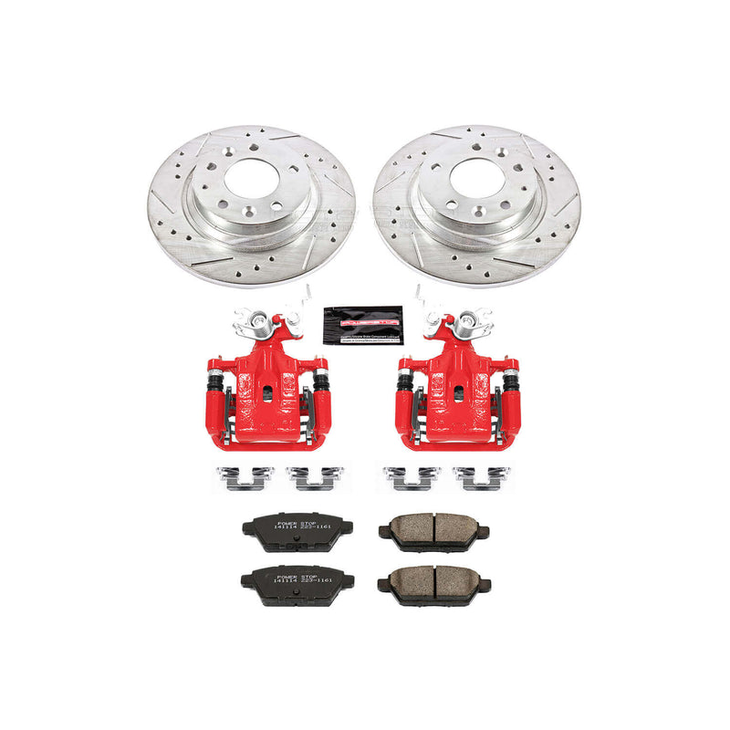 Power Stop KC2450 Z23 Evolution Sport Performance 1-Click Drilled And Slotted Rear Brake Kit With Calipers for 2006-2013 Ford Fusion product image