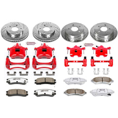 Power Stop KC2554-26 Z26 Extreme Street Warrior 1-Click Brake Kit With Calipers (Front And Rear) for 1997-2005 Buick Century product image