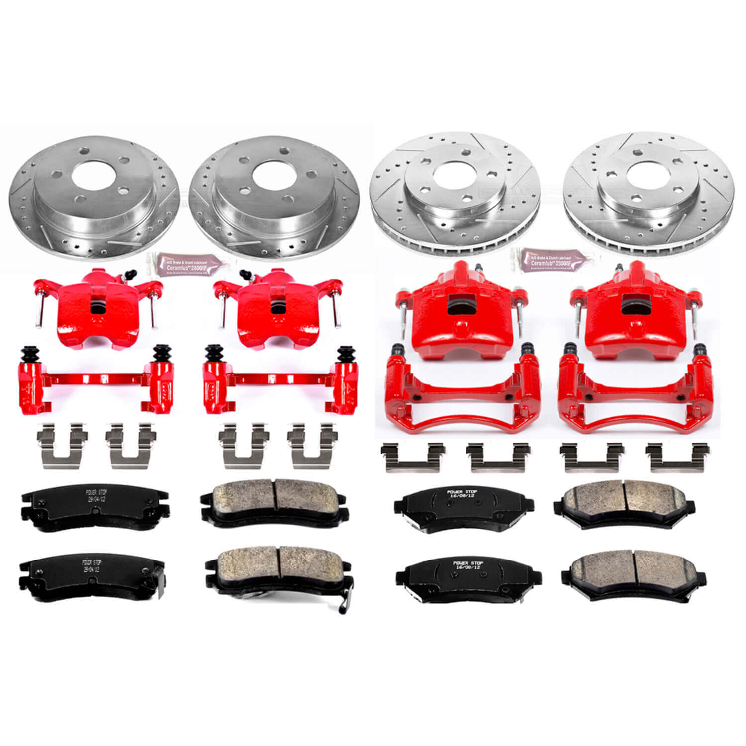 Power Stop KC2554 Z23 Evolution Sport Performance 1-Click Brake Kit With Calipers (Front And Rear) for 1997-2005 Buick Century product image