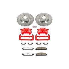 Power Stop KC2560A-26 Z26 Extreme Street Warrior 1-Click Brake Kit With Calipers (Front) for 2012-2021 Chrysler 300 - product image
