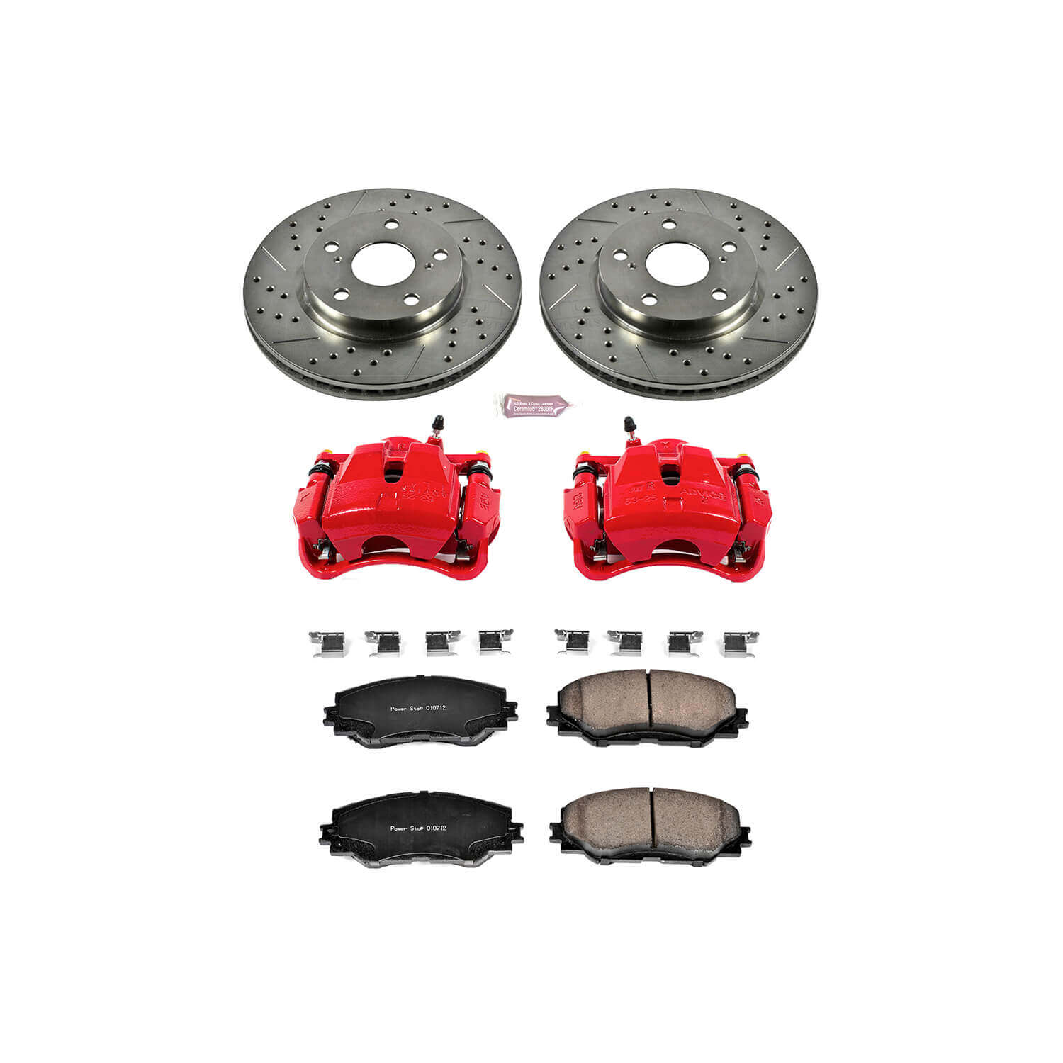 Power Stop KC258 Z23 Evolution Sport Performance 1-Click Brake Kit With Calipers (Front) for 2006-2018 Toyota RAV4 product image