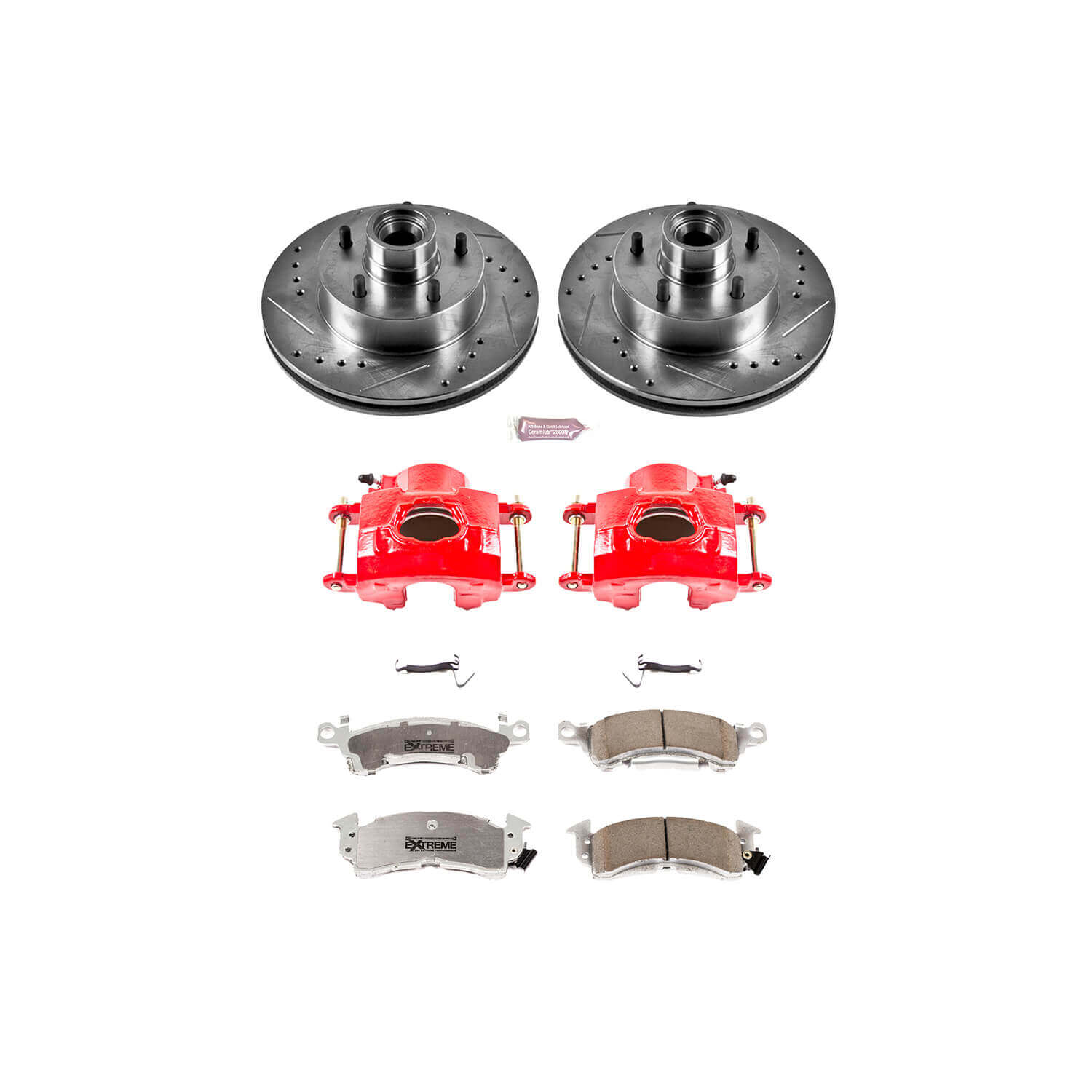 Power Stop KC2580-26 Z26 Extreme Street Warrior 1-Click Brake Kit With Calipers (Front) for 1973-1981 Buick Lesabre product image