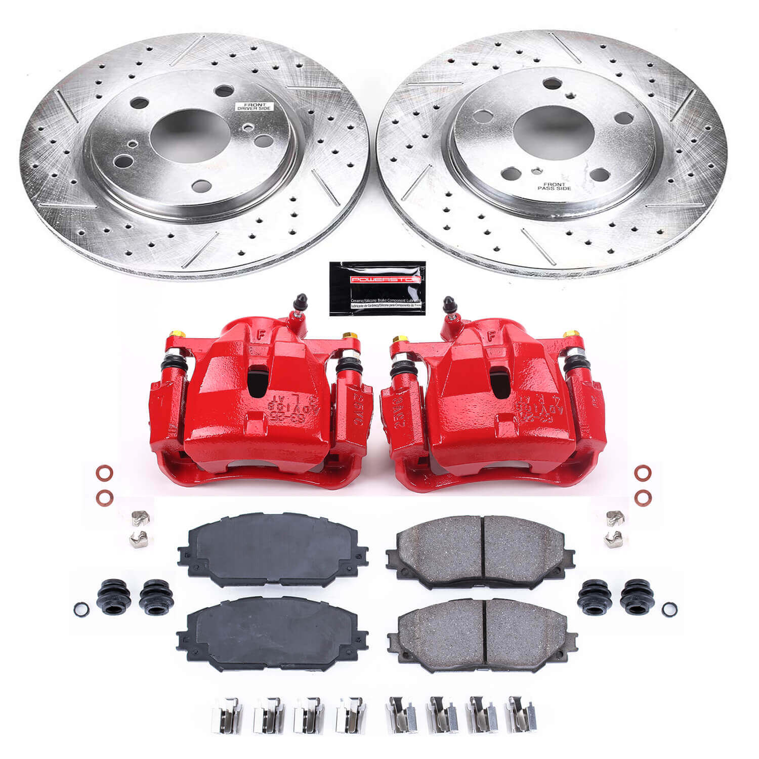Power Stop KC258A Z23 Evolution Sport Front Brake Kit for 2008-2018 Lexus HS250H product image