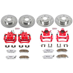 Power Stop KC2703-26 Z26 Extreme Street Warrior 1-Click Brake Kit With Calipers (Front And Rear) for 2001 INFINITI I30 product image