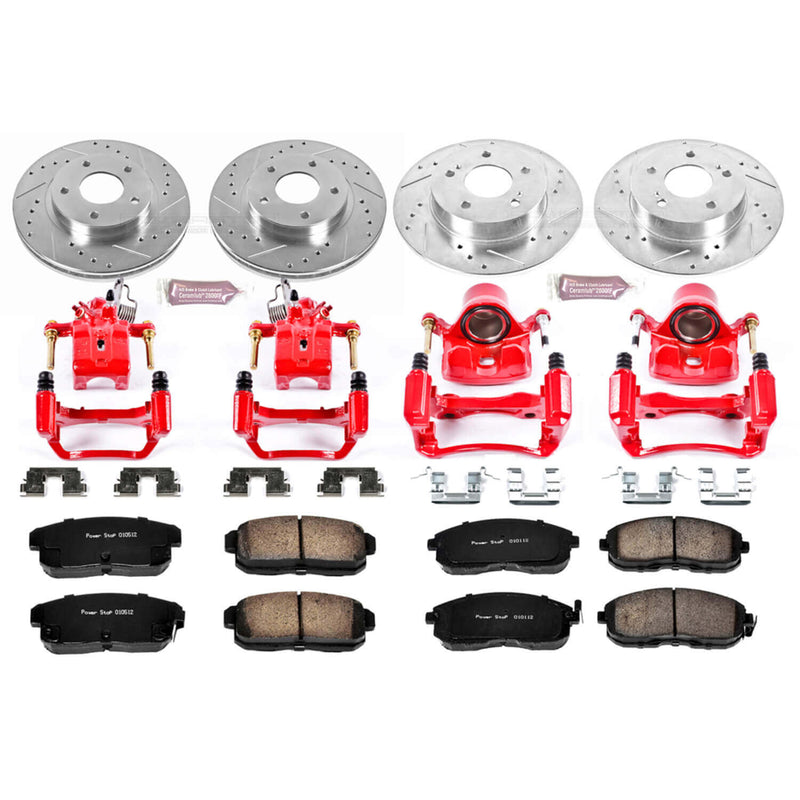 Power Stop KC2703 Z23 Evolution Sport Performance 1-Click Brake Kit With Calipers (Front And Rear) for 2001 INFINITI I30 product image
