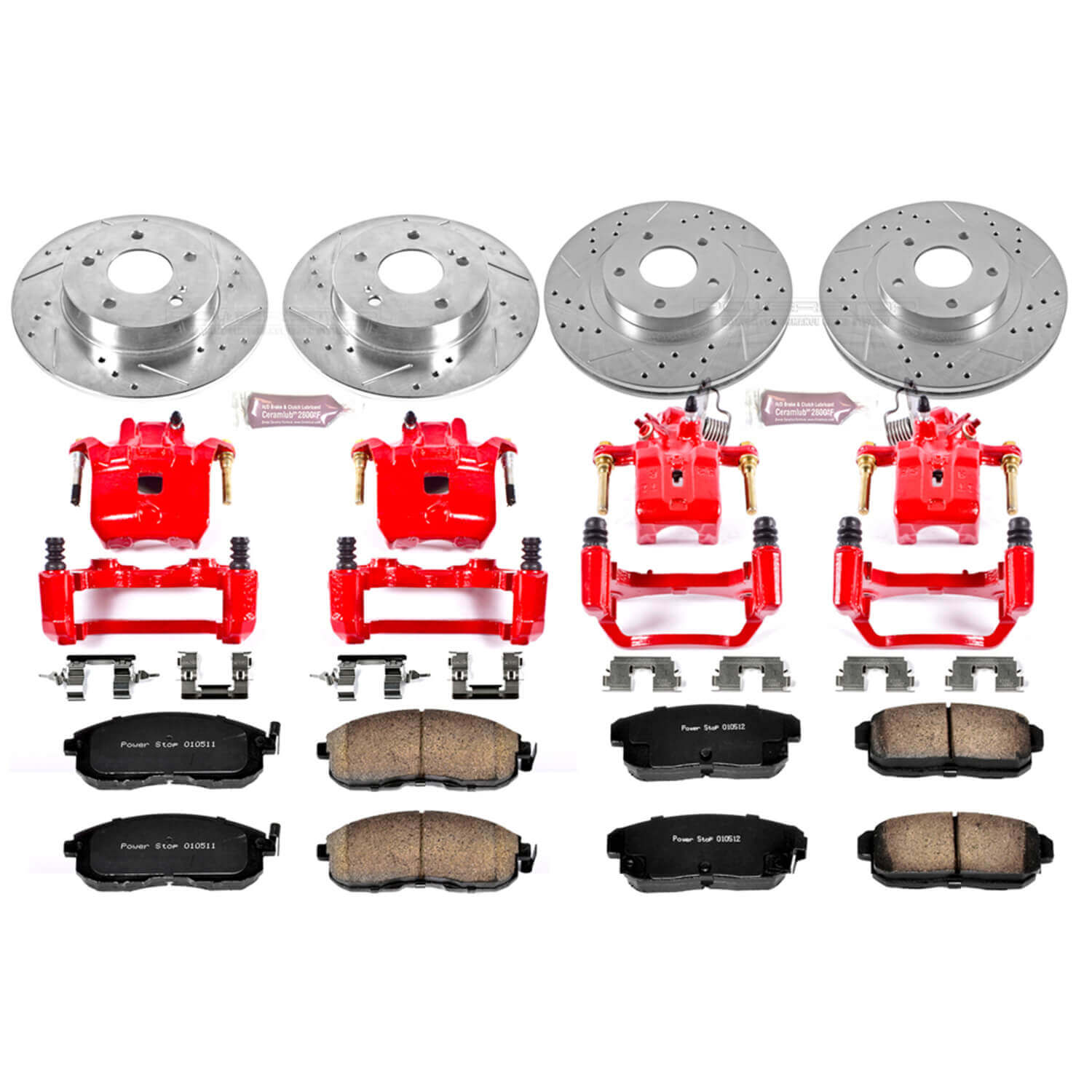 Power Stop KC2706 Z23 Evolution Sport Performance 1-Click Brake Kit With Calipers (Front And Rear) for 2002-2004 INFINITI I35 product image