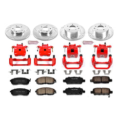 Power Stop KC2710 Z23 Evolution Sport Performance 1-Click Brake Kit With Calipers (Front And Rear) for 2003-2005 INFINITI G35 product image