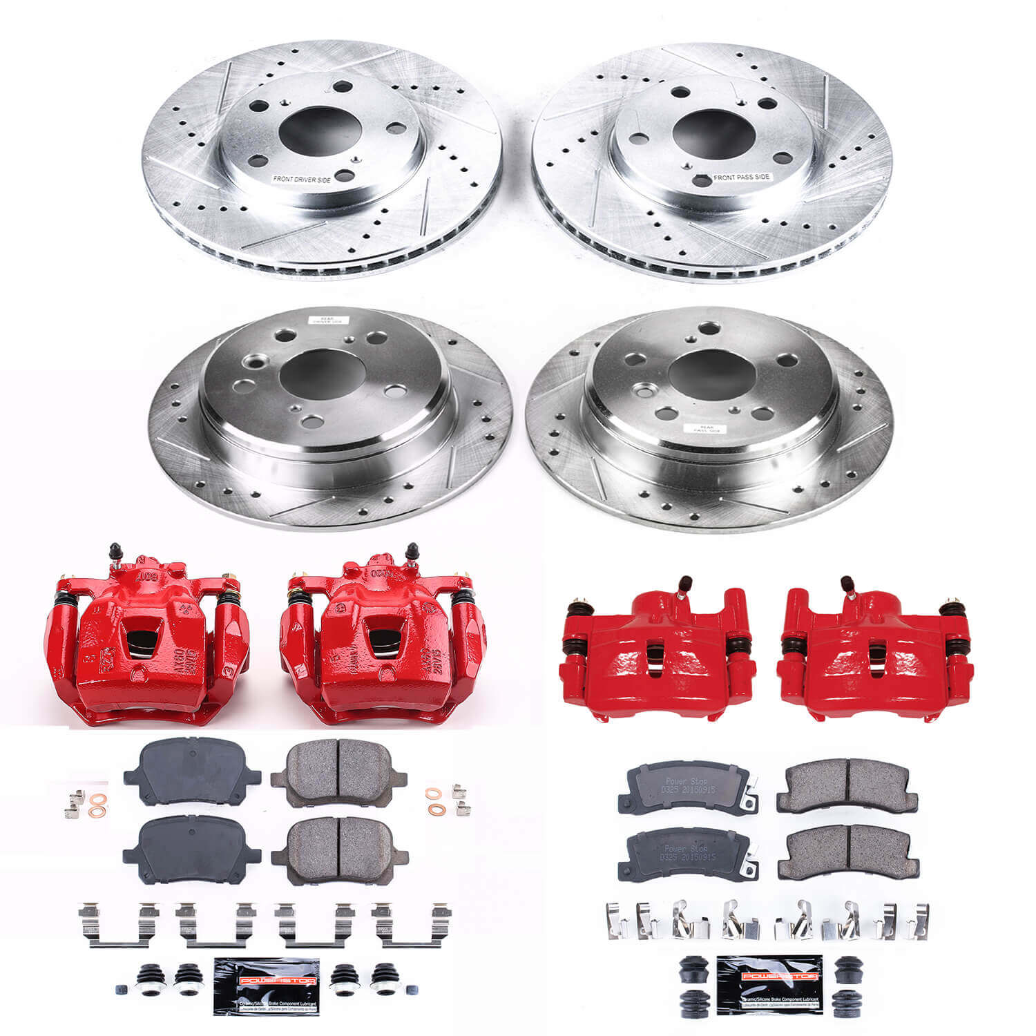 Power Stop KC2713 Z23 Evolution Sport Front And Rear Brake Kit for 1997-1999 Lexus ES300 product image