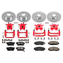 Power Stop KC2715 Z23 Evolution Sport Performance 1-Click Brake Kit With Calipers (Front And Rear) for 1999-2001 Acura Rl product image