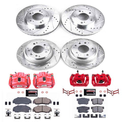 Power Stop KC2717 Front And Rear Z23 Evolution Sport Performance 1-Click Pad And Rotor Kit With Calipers for 1991-1993 Acura Legend product image