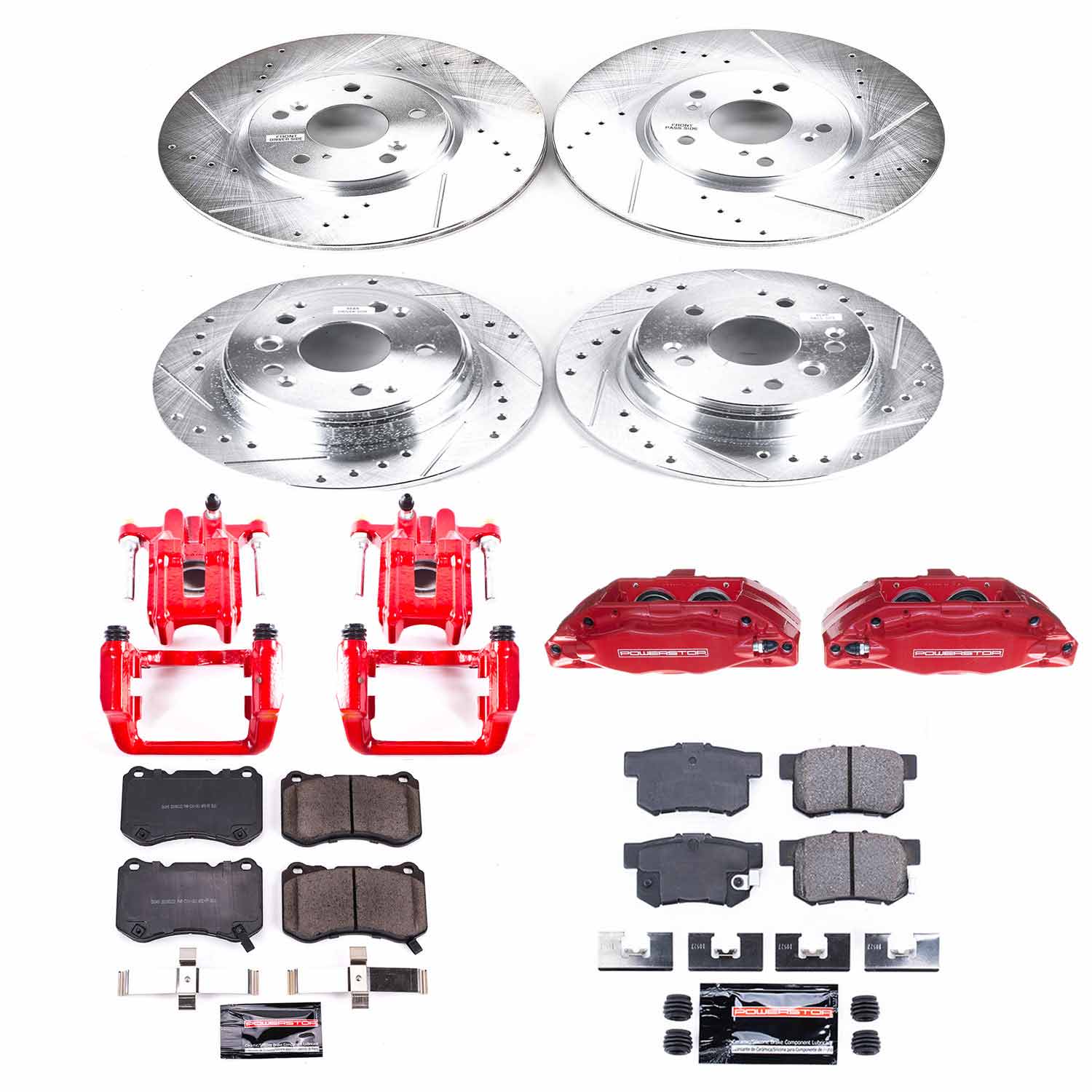 Power Stop KC2718 Z23 Evolution Sport Front And Rear Brake Kit for 2004-2008 Acura TL product image