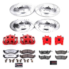 Power Stop KC2721-36 Z36 Extreme Performance Truck And Tow 1-Click Front And Rear Brake Kit With Calipers for 2006 Mercury Mountaineer product image