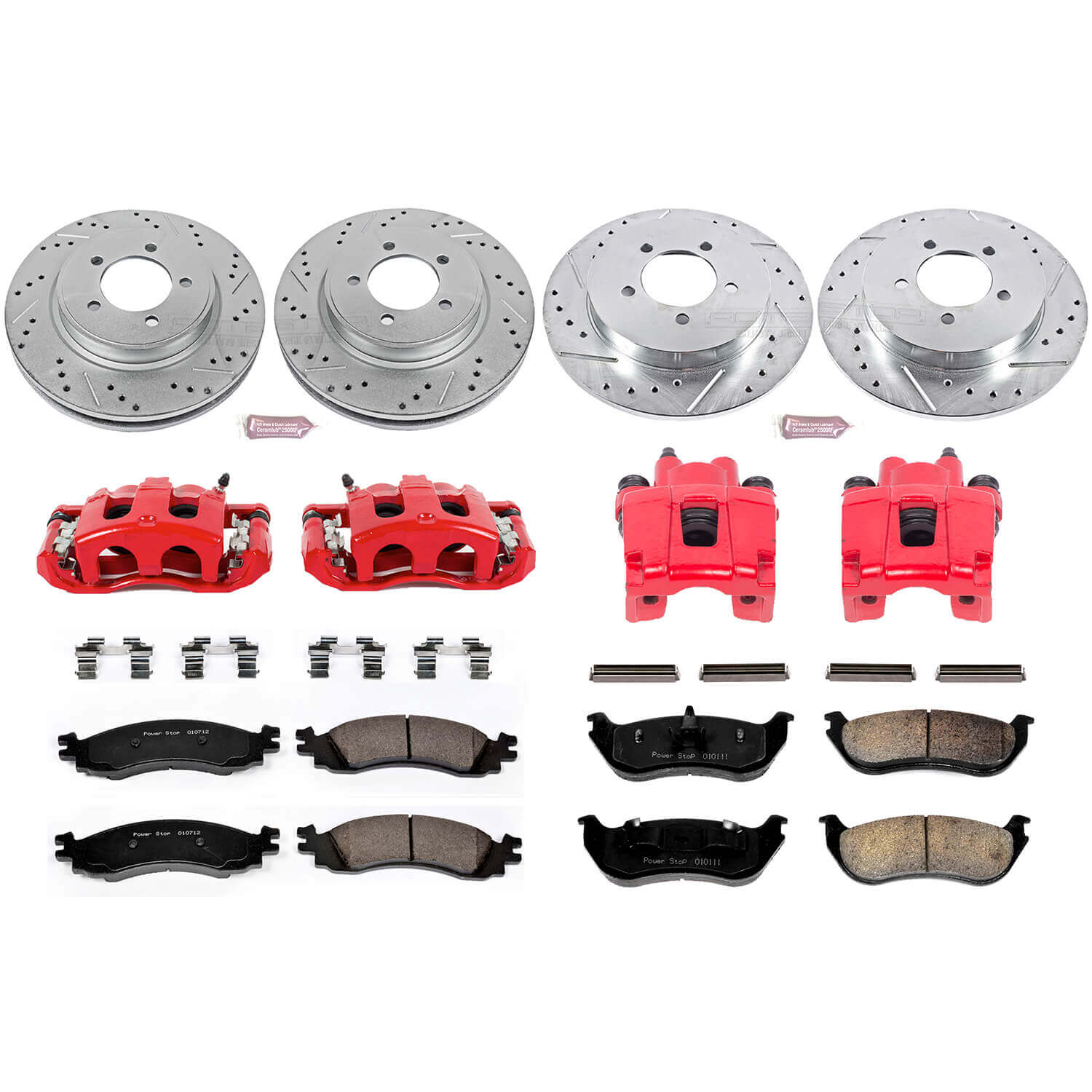 Power Stop KC2721 Z23 Evolution Sport Performance 1-Click Brake Kit With Calipers (Front And Rear) for 2006 Mercury Mountaineer product image