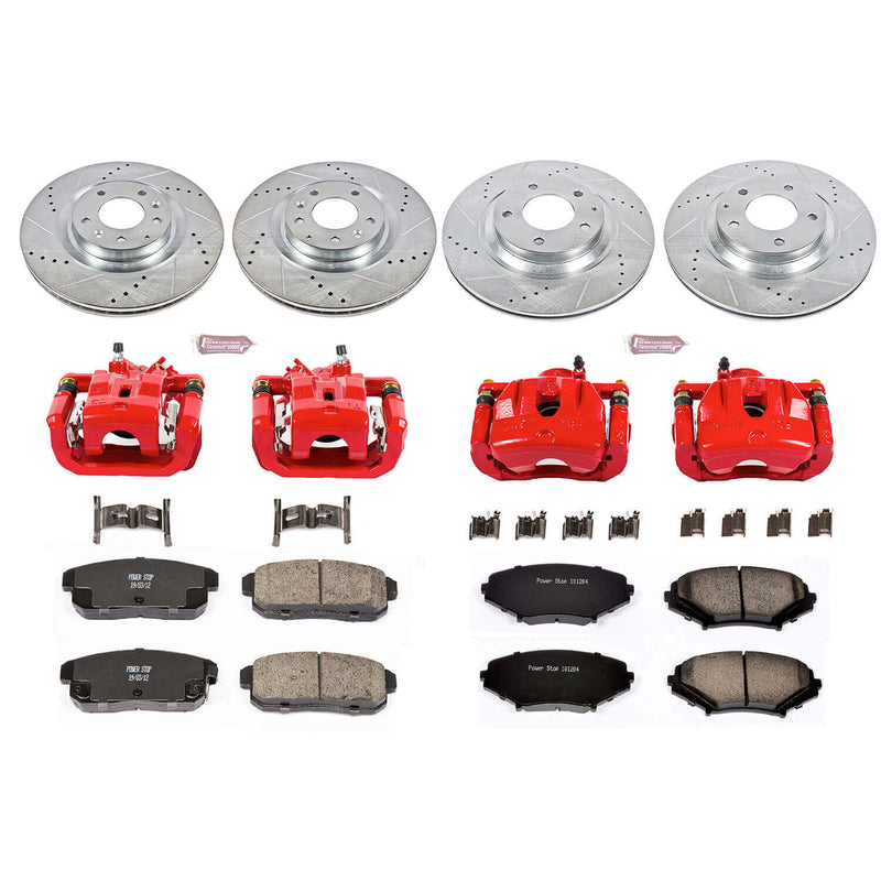 Power Stop KC2727 Z23 Evolution Sport Performance 1-Click Brake Kit With Calipers (Front And Rear) for 2004-2011 Mazda RX-8 product image