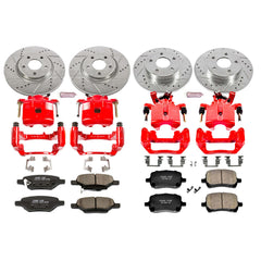 Power Stop KC2731 Z23 Evolution Sport Performance 1-Click Brake Kit With Calipers (Front And Rear) for 2007-2008 Chevrolet Cobalt product image