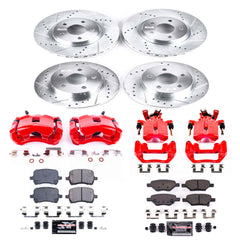 Power Stop KC2731B Z23 Evolution Sport Performance Pad And Rotor Kit With Calipers for 2009 Pontiac G5 Rear Disc product image