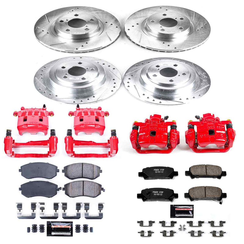 Power Stop KC2750 Z23 Evolution Sport Front And Rear Brake Kit for 2002-2004 Subaru Legacy product image