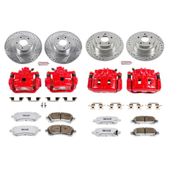 Power Stop KC2752-26 Z26 Extreme Street Warrior 1-Click Brake Kit With Calipers (Front And Rear) for 2001-2002 Subaru Legacy product image