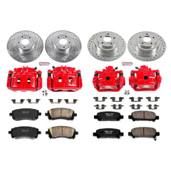 Power Stop KC2752 Z23 Evolution Sport Performance 1-Click Brake Kit With Calipers (Front And Rear) for 2001-2002 Subaru Legacy product image