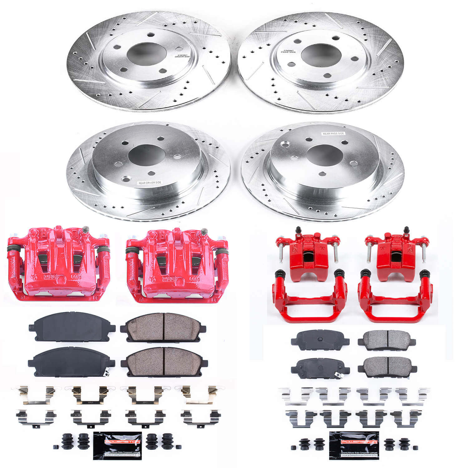 Power Stop KC2766 Z23 Evolution Sport Front And Rear Brake Kit for 2004-2009 Nissan Quest product image