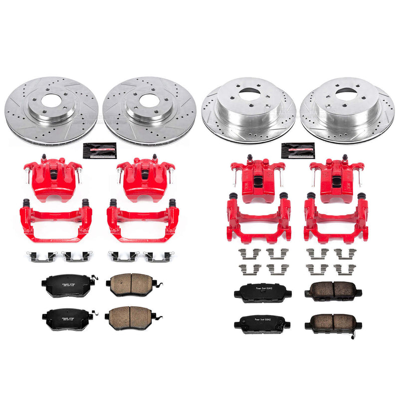 Power Stop KC2767B - Z23 Evolution Sport Front And Rear Brake Kit vehicle fitment brake part