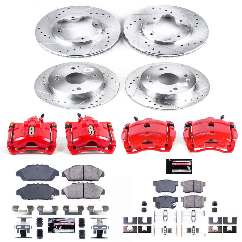 Power Stop KC2773 Z23 Evolution Sport Front And Rear Brake Kit for 1991 Honda Accord Sedan (4 Door) product image
