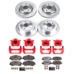 Power Stop KC2798-36 Z36 Extreme Performance Truck And Tow 1-Click Brake Kit With Calipers (Front And Rear) for 2007-2018 Jeep Wrangler product image
