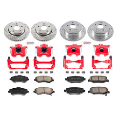 Power Stop KC2798 Z23 Evolution Sport Performance 1-Click Brake Kit With Calipers (Front And Rear) for 2007-2018 Jeep Wrangler product image