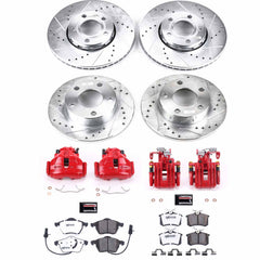 Power Stop KC2800-26 - Z26 Street Warrior 1-Click Front And Rear Brake Kit With Calipers vehicle fitment brake part
