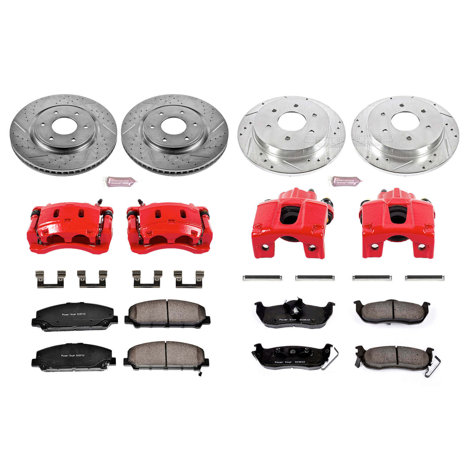 Power Stop KC2804 Z23 Evolution Sport Performance 1-Click Brake Kit With Calipers (Front And Rear) for 2006-2007 INFINITI QX56 product image