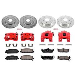 Power Stop KC2804 Z23 Evolution Sport Performance 1-Click Brake Kit With Calipers (Front And Rear) for 2006-2007 INFINITI QX56 product image