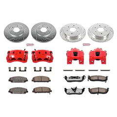 Power Stop KC2805-36 Z36 Extreme Performance Truck And Tow 1-Click Brake Kit With Calipers (Front And Rear) for 2007-2011 INFINITI QX56 product image