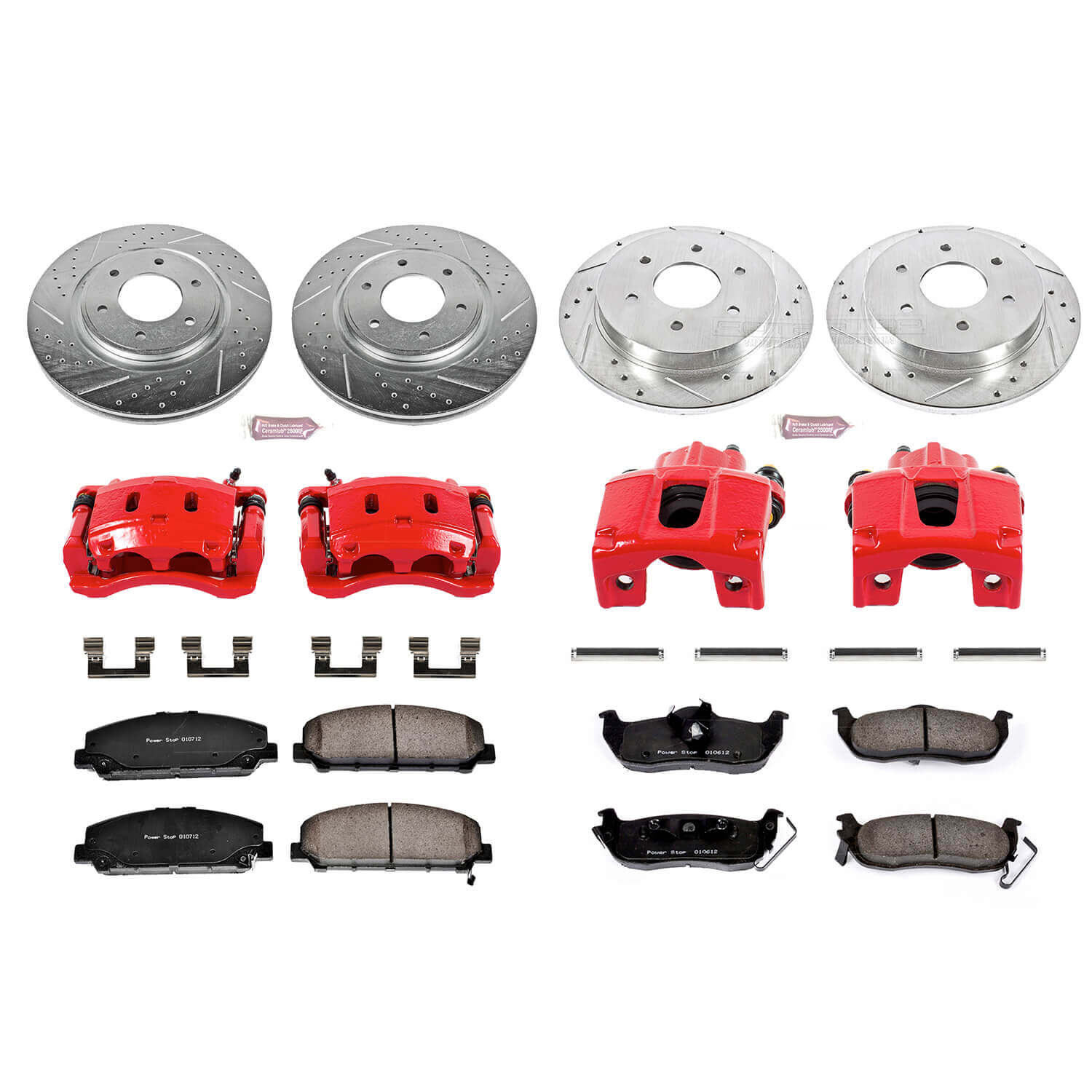 Power Stop KC2805 Z23 Evolution Sport Performance 1-Click Brake Kit With Calipers (Front And Rear) for 2007-2011 INFINITI QX56 product image