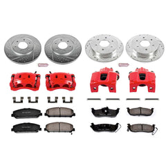 Power Stop KC2805 Z23 Evolution Sport Performance 1-Click Brake Kit With Calipers (Front And Rear) for 2007-2011 INFINITI QX56 product image