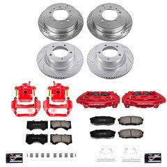 Power Stop KC2813A Z23 Evolution Sport Performance 1-Click Brake Kit With Calipers (Front And Rear) for 2007-2015 Toyota Sequoia product image