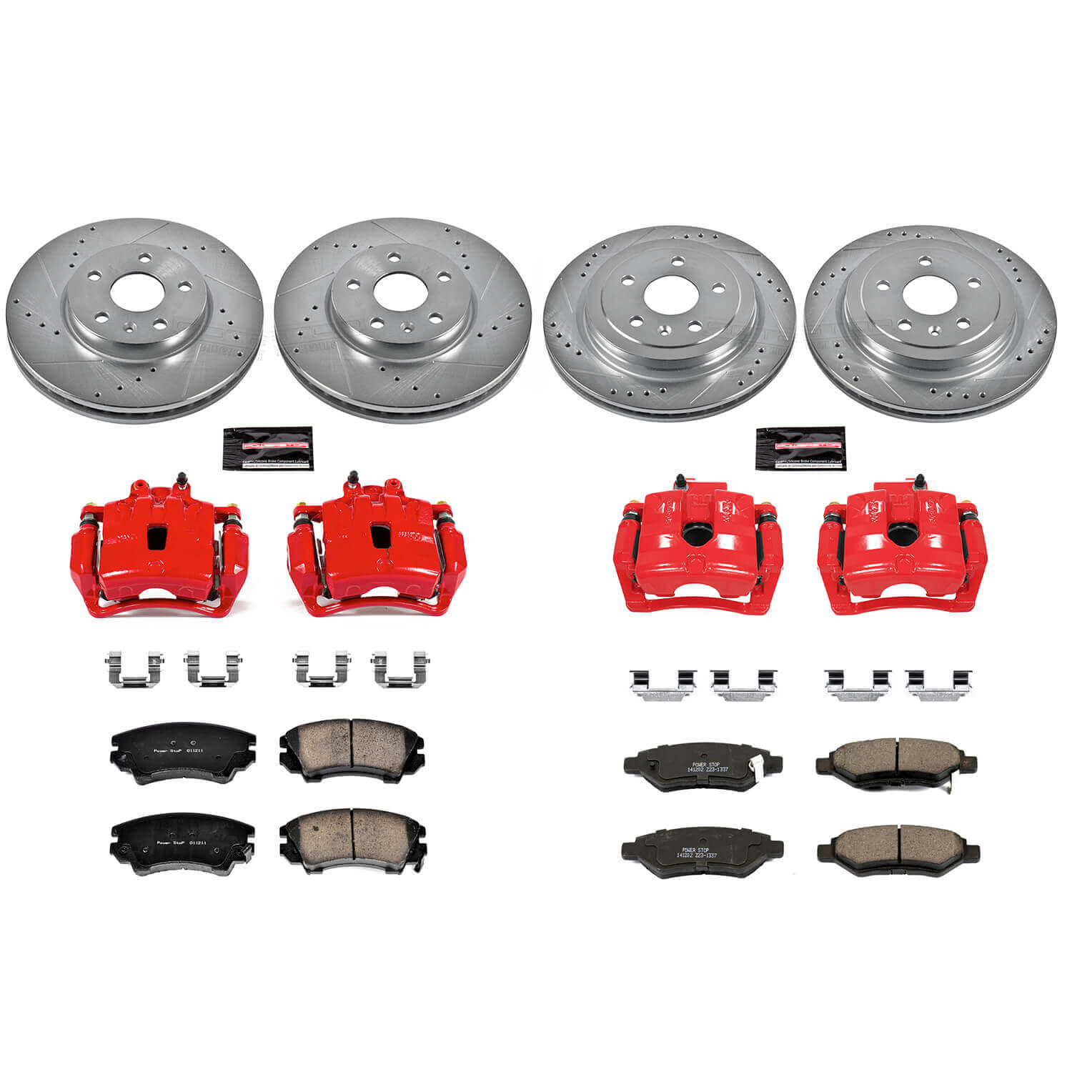 Power Stop KC2816 Z23 Evolution Sport Performance 1-Click Brake Kit With Calipers (Front And Rear) for 2010-2015 Chevrolet Camaro product image