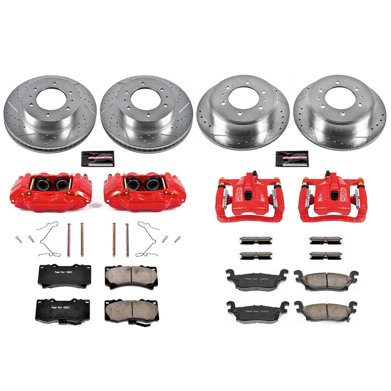 Power Stop KC2820 Z23 Evolution Sport Front And Rear Brake Kit for 2006-2010 Hummer H3 product image
