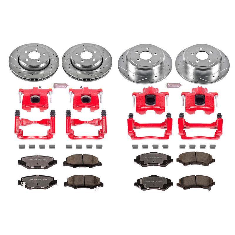 Power Stop KC2832A-36 Z36 Extreme Performance Truck And Tow 1-Click Brake Kit With Calipers (Front And Rear) for 2007-2012 Dodge Nitro product image