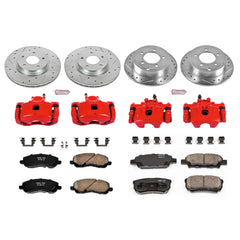 Power Stop KC2840 Z23 Evolution Sport Performance 1-Click Brake Kit With Calipers (Front And Rear) for 2007-2017 Chrysler 200 product image
