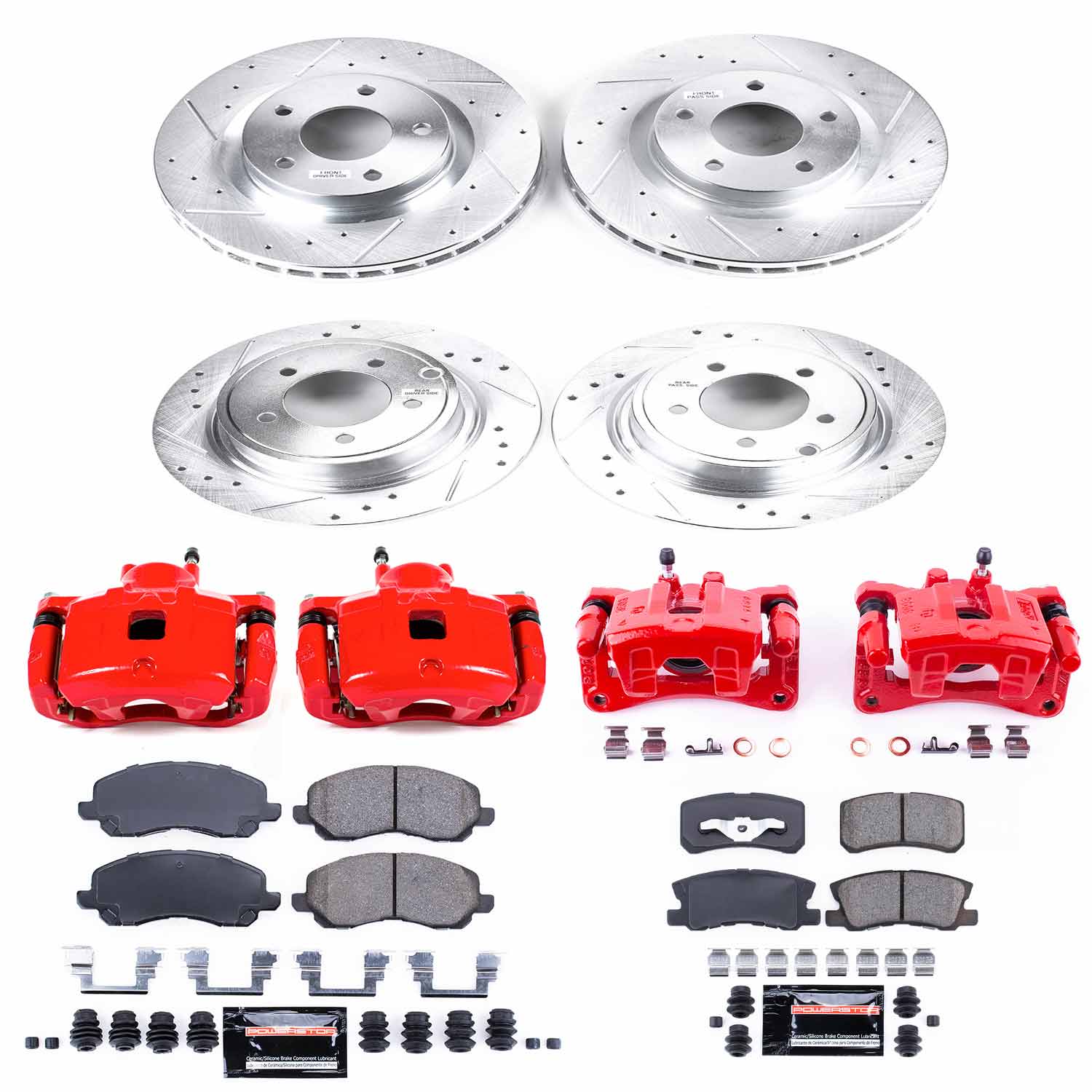 Power Stop KC2848A Z23 Evolution Sport Front And Rear Brake Kit for 2011-2014 Chrysler 200 product image
