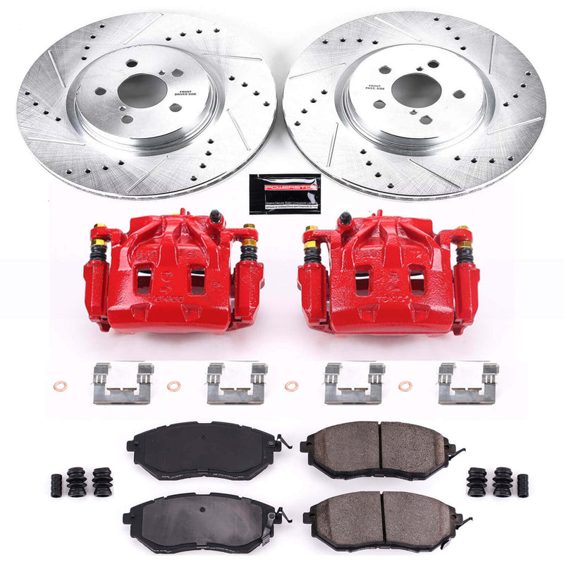 Power Stop KC285 Z23 Evolution Sport Front Brake Kit for 2005-2018 Subaru Forester product image