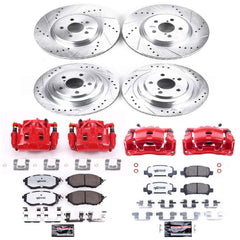 Power Stop KC286-26 Z26 Street Warrior 1-Click Pad And Rotor Kit With Calipers for 2005 Subaru Legacy GT, GT Limited product image