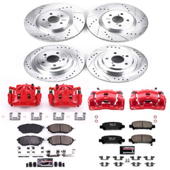 Power Stop KC286 Z23 Evolution Sport Performance Pad And Rotor Kit With Calipers for 2005 Subaru Legacy GT, GT Limited product image