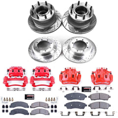 Power Stop KC2868A Z23 Evolution Sport Performance 1-Click Brake Kit With Calipers (Front And Rear) for 2000-2002 Ford F-350 Super Duty product image