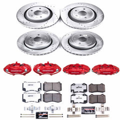 Power Stop KC2876 26 - Z26 Street Warrior 1-Click Front And Rear Brake Kit With Calipers for 2006-2010 Jeep Grand Cherokee SRT8 product image