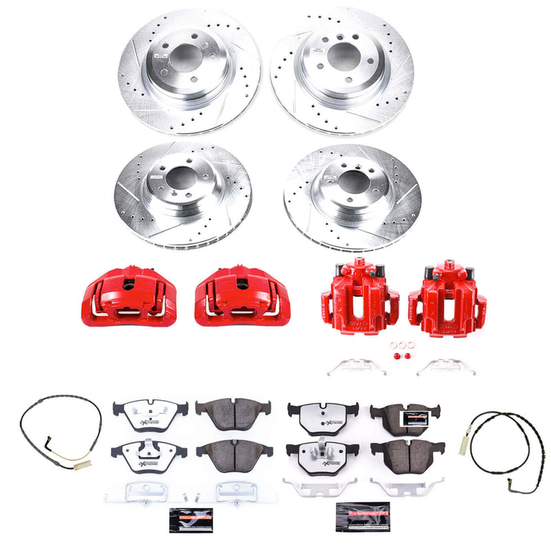 Power Stop KC2883-26 - Z26 Street Warrior 1-Click Front And Rear Brake Kit With Calipers vehicle fitment brake part