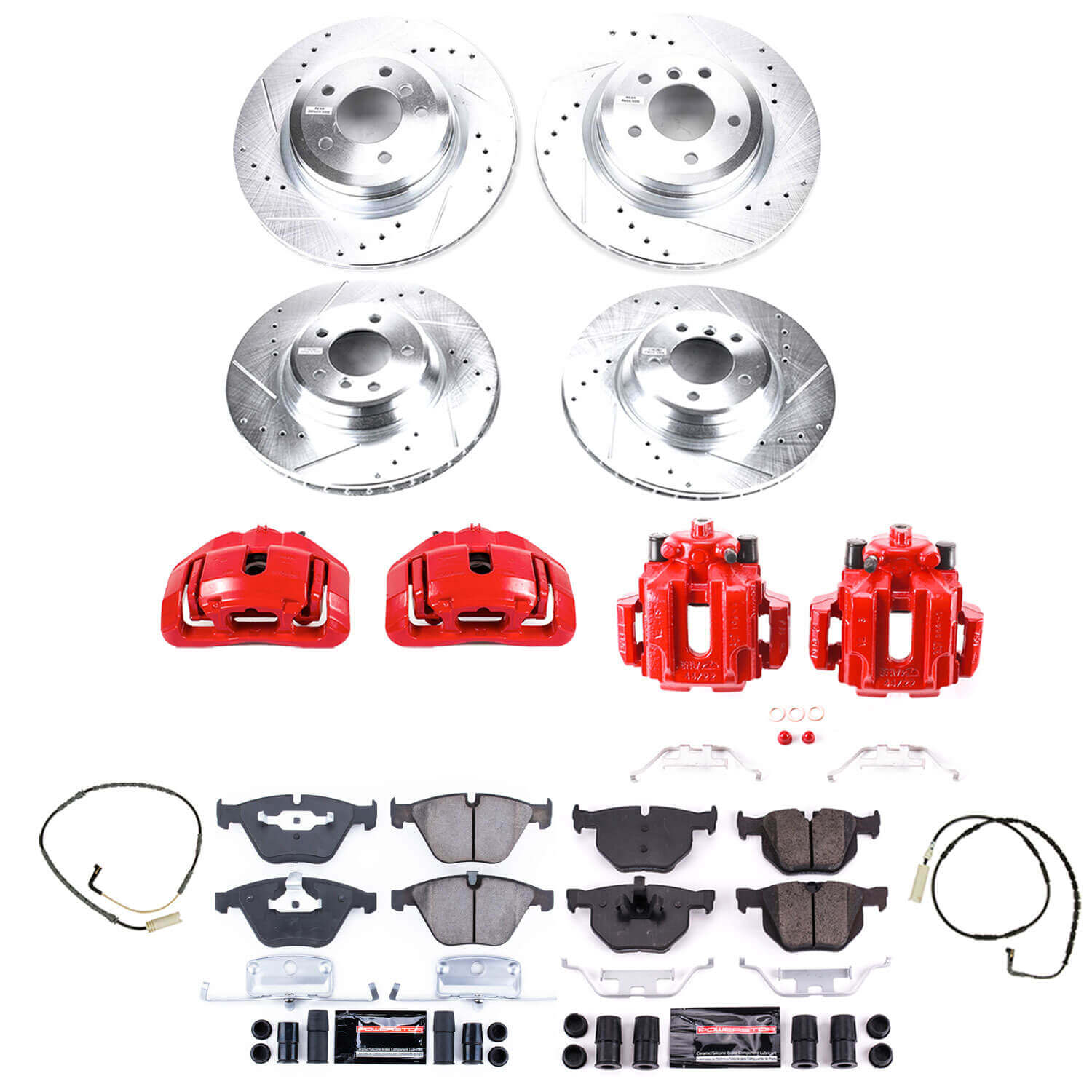 Power Stop KC2883 Z23 Evolution Sport Performance 1-Click Brake Kit With Calipers (Front And Rear) for 2007-2010 BMW 335I Xdrive product image