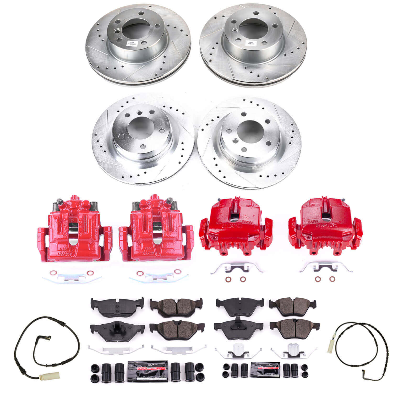 Power Stop KC2890 Z23 Evolution Sport Performance Pad And Rotor Kit With Calipers for 2006 BMW 325I product image