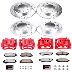 Power Stop KC2895-36 Z36 Extreme Performance Truck And Tow 1-Click Brake Kit With Calipers (Front And Rear) for 2007-2010 Ford F-250 Super Duty - product image